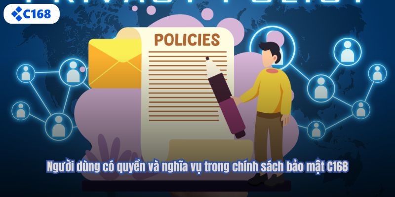 Người dùng có quyền và nghĩa vụ trong chính sách bảo mật C168